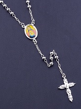 картинка Подвеска из медицинского сплава, разноцветная, родий, на карабине 'XUPING' от магазина Wolves