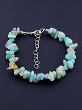 картинка Браслет Амазонит на карабине от магазина Wolves