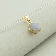 картинка Кулон с агатом в форме звезды 15x12 мм от магазина Wolves