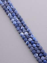 картинка Нитка Агат 38 см 10 мм (Без замка) от магазина Wolves