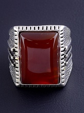 картинка Кольцо Сердолик  (Бижутерный сплав) от магазина Wolves