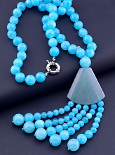 картинка Бусы Аквамарин 63 см от магазина Wolves