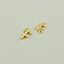 картинка Кулон Фианит 9х6 (позолота 18к (лимонная)) от магазина Wolves