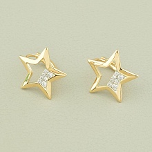 картинка Серьги 'XUPING' Фианит (позолота 18к) от магазина Wolves