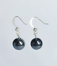 картинка Элитные Серьги Гематит №1 от магазина Wolves