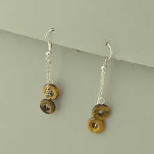 картинка Серьги Тигровый глаз от магазина Wolves