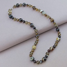 картинка Бусы 'SUNSTONES' Агат Чешский хрусталь 59 см от магазина Wolves