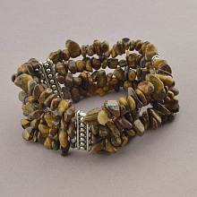 картинка Браслет 'SUNSTONES' Тигровый глаз 18 см от магазина Wolves