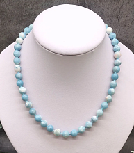 картинка Элитные Бусы Ларимар на карабине от магазина Wolves