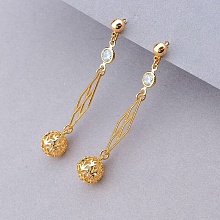 картинка Серьги 'XUPING' Фианит  (позолота 18к) от магазина Wolves