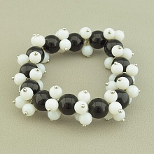 картинка Браслет 'SUNSTONES' Агат Кахолонг 16 см от магазина Wolves