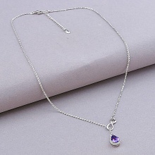 картинка Подвеска 'XUPING' Фианит 45 см (родий) от магазина Wolves