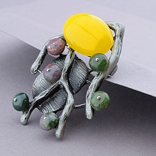 картинка Брошь Агат Яшма от магазина Wolves