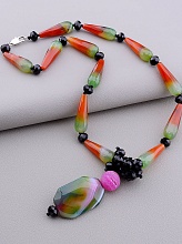 картинка Бусы Агат Чешский хрусталь 50 см от магазина Wolves