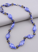 картинка Бусы 'SUNSTONES' Содалит Раухтопаз 50 см от магазина Wolves