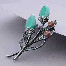 картинка Брошь Яшма Сrystal от магазина Wolves