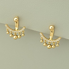 картинка Серьги 'XUPING' Фианит  (позолота 18к) от магазина Wolves