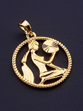 картинка Кулон Дева 'XUPING' (позолота 18к) от магазина Wolves