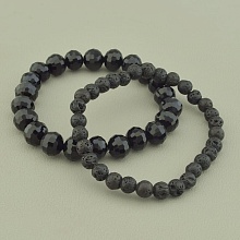 картинка Браслет 'SUNSTONES' Чешский хрусталь Лава 18 см от магазина Wolves