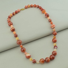 картинка Бусы 'SUNSTONES' Сердолик 55 см от магазина Wolves