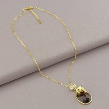 картинка Подвеска 'Abella' Фианит 45 см (позолота 18к (лимонная)) от магазина Wolves