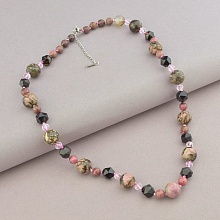 картинка Бусы 'SUNSTONES' Родонит Агат 52 см от магазина Wolves