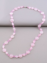 картинка Бусы 'SUNSTONES' Розовый кварц Чешский хрусталь 55 см от магазина Wolves