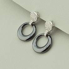 картинка Серьги 'XUPING' Фианит (родий) от магазина Wolves