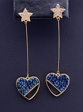 картинка Серьги 'XUPING' Фианит  (позолота 18к) от магазина Wolves