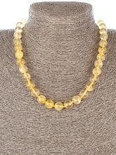 картинка Элитные Бусы из Цитрина на карабине от магазина Wolves