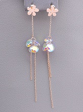 картинка Серьги 'Fashion' Сrystal (позолота 18к) от магазина Wolves