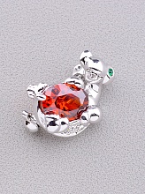 картинка Брошь Фианит 25x15мм от магазина Wolves