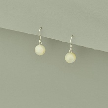 картинка Серьги 'SUNSTONES' Перламутр Серебро(925) от магазина Wolves