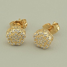 картинка Серьги 'XUPING' Фианит (позолота 18к) от магазина Wolves