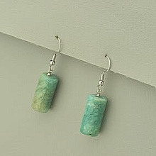 картинка Серьги Амазонит 40х10 от магазина Wolves