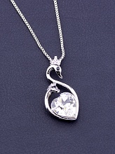 картинка Подвеска 'XUPING' Swarovski 40 см (родий) от магазина Wolves