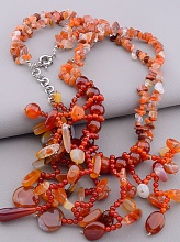 картинка Бусы Сердолик 50 см от магазина Wolves