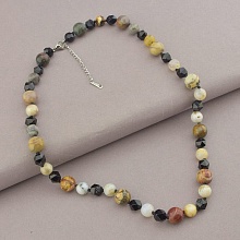 картинка Бусы 'SUNSTONES' Яшма Агат 48 см от магазина Wolves