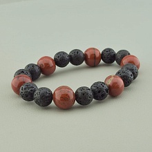 картинка Браслет 'SUNSTONES' Яшма Лава 17 см от магазина Wolves