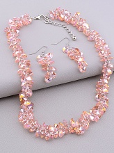 картинка Подвеска+Серьги Чешский хрусталь 46 см от магазина Wolves