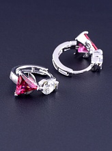 картинка Серьги 'XUPING' Фианит (родий) от магазина Wolves