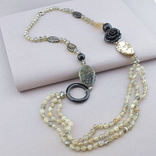 картинка Бусы Агат Полимерная глина 100 см от магазина Wolves