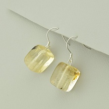 картинка Серьги 'SUNSTONES' Халцедон Серебро(925) от магазина Wolves