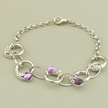 картинка Браслет Фианит 19 см от магазина Wolves