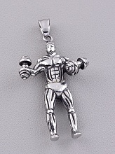 картинка Кулон Медицинская сталь 316L 50х34 мм от магазина Wolves