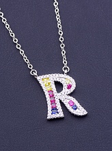 картинка Подвеска 'XUPING' Фианит 43 см (родий) от магазина Wolves