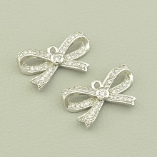 картинка Кулон Фианит 19х11мм (родий) от магазина Wolves