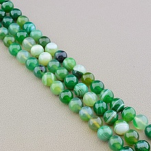 картинка Нитка Агат 38 см 10 5 мм (Без замка) от магазина Wolves