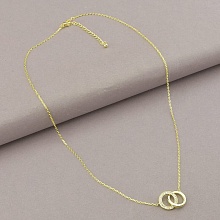 картинка Подвеска 'Saiya' Фианит 43 см (позолота 18к (лимонная)) от магазина Wolves