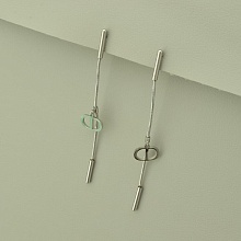 картинка Серьги 'Stainless Steel' (родий) от магазина Wolves